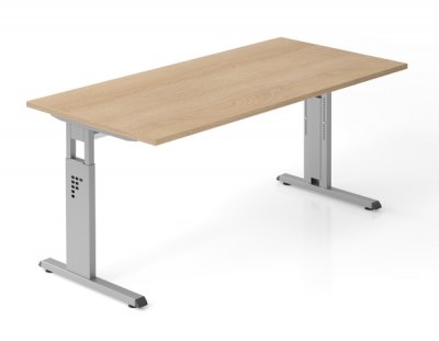 Schreibtisch Offenbach 160 cm Silber Eiche